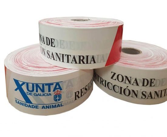 Cinta de balizamiento fabricada para la Xunta de Galicia